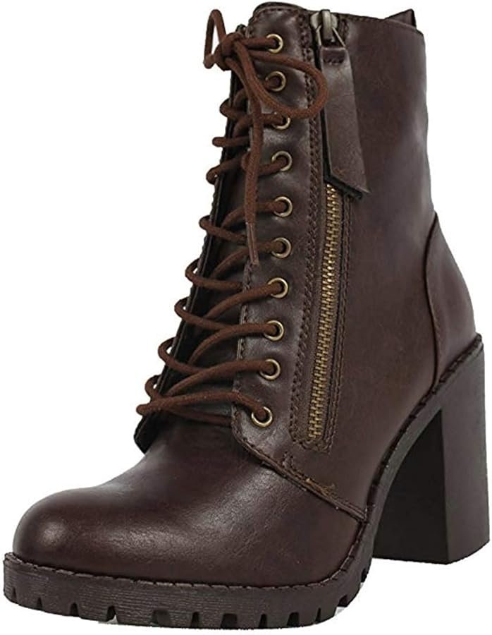 Soda Chunky Heel Ankle Booties