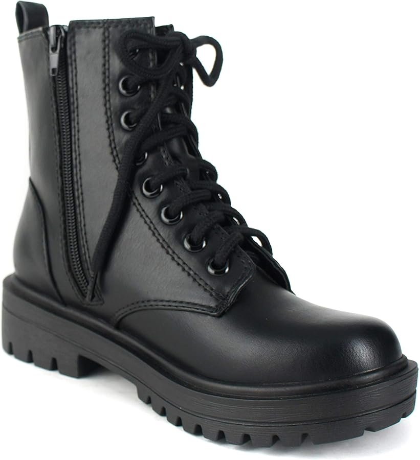 Soda Firm Lug Sole Combat Boots